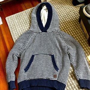 Janie and jack hooded sweater. Navy white stripe. Size 2T